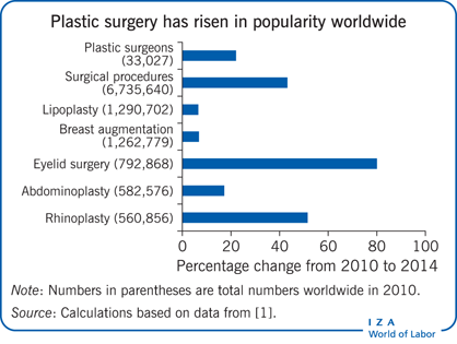 Plastic surgery has risen in popularity
                            worldwide