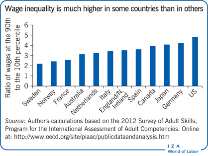 Wage inequality is much higher in some
                        countries than in others
