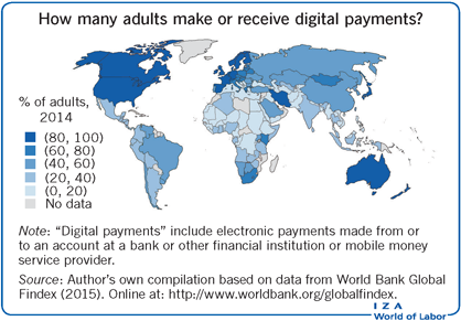 How many adults make or receive digital
                        payments?