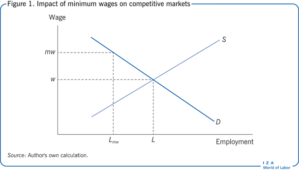 Impact of minimum wages on competitive
                        markets