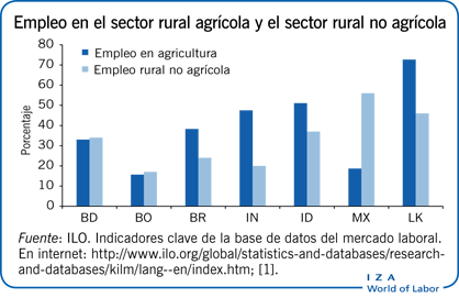 Empleo en el sector rural agrícola y el sector rural no agrícola