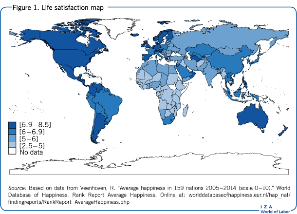 Life satisfaction map