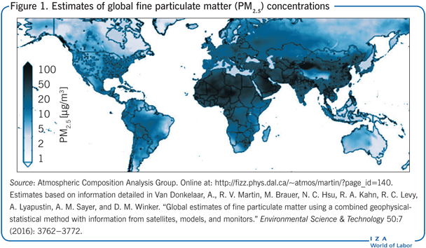Estimates of global fine particulate
                        matter (PM) concentrations